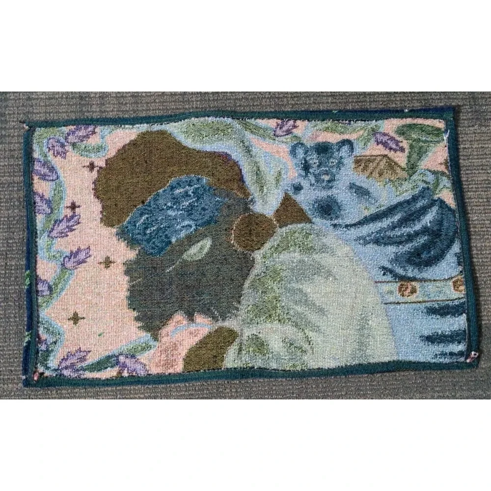 Santa Claus Woven Tapestry Christmas Placemats Set Of‎ 4 Table Setting Decor
